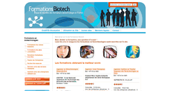 Desktop Screenshot of formations-biotech.ordipat.fr